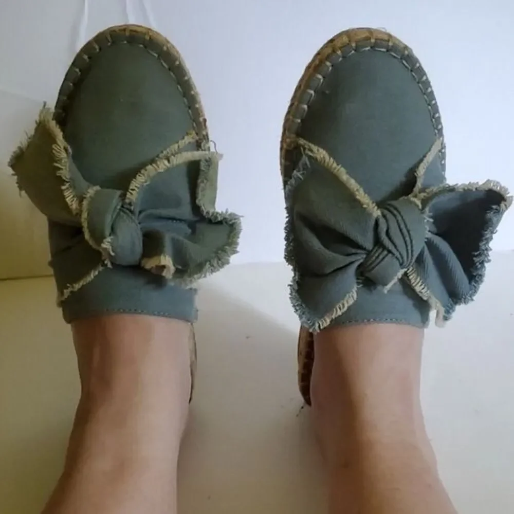 DV by Dolce Vita Espadrilles Sandals Blue Denim SHOES Women's Size 6 WOMAN'S